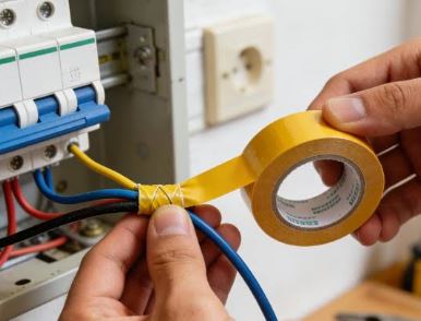  سیم و کابل آسیب‌دیده از ایرادات در برق کشی