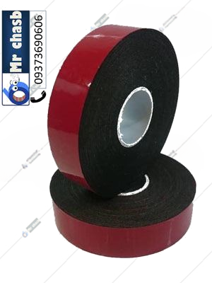 چسب دو طرفه فومی روکش قرمز
