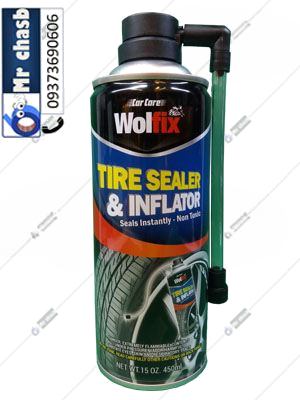 اسپری پنچرگیری لاستیک ولفیکس wolfix 
