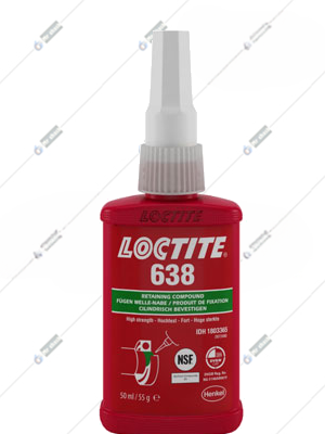 چسب قطره ای لاکتایت 638 loctite	