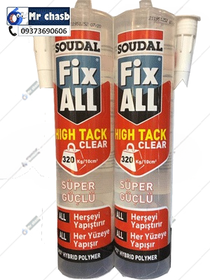 چسب سیلیکون fix all high tack کریستال