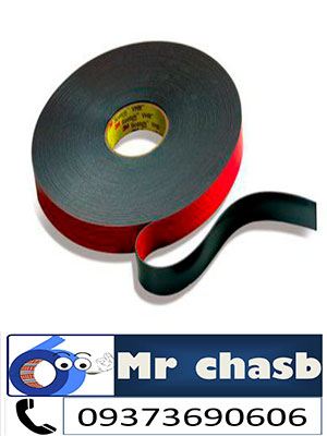 چسب دو طرفه فومی روکش قرمز
