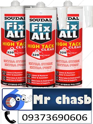 چسب سیلیکون fix all high tack کریستال