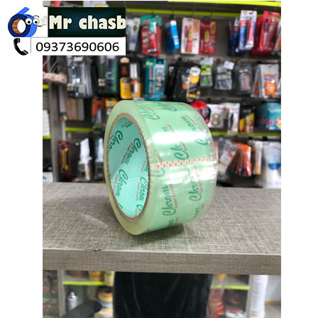 نوار چسب شیشه ای پهن کروم سبز 32 میکرون 90 یاردی بسته 6 عددی